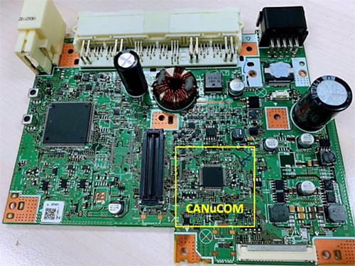 Figure 5. Front Side of DCU uCOM Board