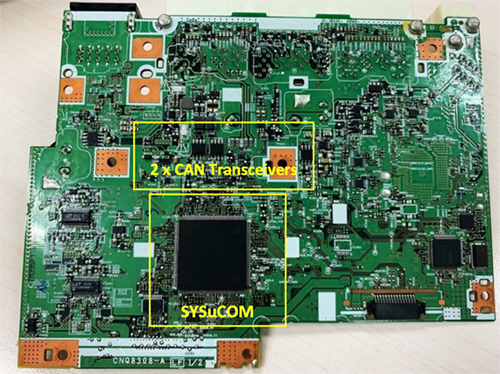 Figure 6. Back Side of DCU uCOM Board